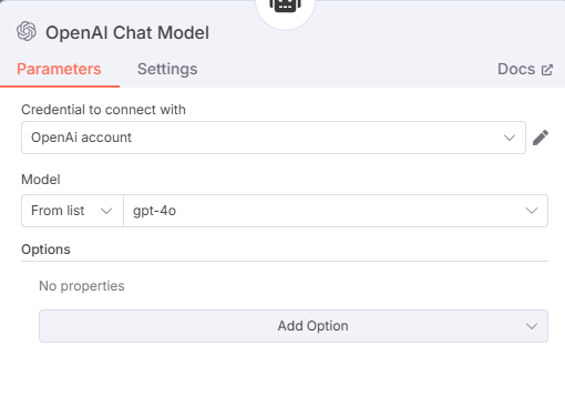OpenAI Chat Model